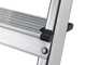 Hailo L60, 5 Stufen, 1,68 m &ndash; Aluminium-Trittleiter mit St&auml;nder &ndash; Ultraleicht