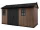 Keter Newton plus 7513/1375 - Gartenhaus - Mit Doppelt&uuml;r und Fenstern - 230x413x246 cm