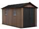 Keter Newton plus 7513/1375 - Gartenhaus - Mit Doppelt&uuml;r und Fenstern - 230x413x246 cm