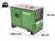 Energy EY-7MDE-SA AVR - Diesel-Stromgenerator schallged&auml;mpft mit AVR - 5 kW - Dauerleistung 4,5 kW Einphasig + ATS