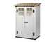 Garofalo Tuscany Evo 100 &ndash; Gartenhaus &ndash; Mit Fenstern und Doppelfl&uuml;gelt&uuml;r &ndash; 122,5 x 82,5 x 201 cm