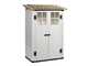 Garofalo Tuscany Evo 100 &ndash; Gartenhaus &ndash; Mit Fenstern und Doppelfl&uuml;gelt&uuml;r &ndash; 122,5 x 82,5 x 201 cm