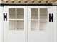 Garofalo Tuscany Evo 100 &ndash; Gartenhaus &ndash; Mit Fenstern und Doppelfl&uuml;gelt&uuml;r &ndash; 122,5 x 82,5 x 201 cm