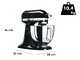 KitchenAid Artisan 5KSM125-EOB Onyx Schwarz &ndash; K&uuml;chenmaschine mit kippbarem Motorkopf