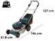 Bosch GRA 18V2-46 Professional - Akku-Rasenm&auml;her 2x18V - Schnitt 46 cm - OHNE AKKUS UND LADEGER&Auml;T
