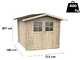 Alce Opera 215x180 &ndash; Ger&auml;tehaus aus Holz &ndash; Mit Fenstern und Doppelfl&uuml;gelt&uuml;r &ndash; 215x180x207 cm