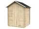 Alce Marcella 146x130 &ndash; Ger&auml;tehaus aus Holz &ndash; Mit Satteldach &ndash; 146x130x185 cm