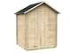 Alce Marcella 146x130 &ndash; Ger&auml;tehaus aus Holz &ndash; Mit Satteldach &ndash; 146x130x185 cm