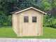 Alce Roby 198x198 &ndash; Gartenhaus aus Holz &ndash; Mit Fenstern und Doppelfl&uuml;gelt&uuml;r &ndash; 198x198x215 cm