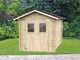 Alce Roby 198x198 &ndash; Gartenhaus aus Holz &ndash; Mit Fenstern und Doppelfl&uuml;gelt&uuml;r &ndash; 198x198x215 cm