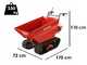 Benassi M503DH &ndash; Raupendumper &ndash; Hydraulischer Kippmuldenaufsatz &ndash; Tragf&auml;higkeit 550 kg