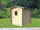 Alce Regis 198x198 &ndash; Ger&auml;tehaus aus Holz &ndash; Mit Frontfenster &ndash; 198x198x216 cm