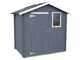 Alce Livia 198x130 grau &ndash; Gartenschuppen aus Holz &ndash; Mit Frontfenster &ndash; 198x130x205 cm