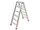 Aluminium-Doppelleiter 1031, 2&times;6 Stufen, 1,41 m