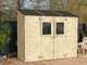Alce Vaniglia 245x102 &ndash; Ger&auml;tehaus aus Holz &ndash; Mit Frontfenster &ndash; 245x102x222 cm