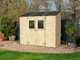 Alce Vaniglia 245x102 &ndash; Ger&auml;tehaus aus Holz &ndash; Mit Frontfenster &ndash; 245x102x222 cm