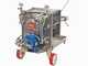 Enotecnica Pillan FC42 &ndash; Professioneller Weinfilter mit 20 Filterplatten 40x40 cm &ndash; Rahmen und Pumpe aus Edelstahl