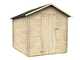 Alce Formia 178&times;218 &ndash; Ger&auml;tehaus aus Holz &ndash; Satteldach &ndash; 178&times;218&times;188 cm