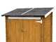 Alce Ambrogio 155x85 L&auml;rche &ndash; Ger&auml;tehaus aus Holz &ndash; Pultdach &ndash; 155&times;85&times;165 cm