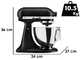 KitchenAid Classic 5KSM95PS-EBM Mattes Schwarz &ndash; K&uuml;chenmaschine mit kippbarem Kopf
