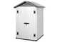 Garofalo Urban 120 &ndash; Ger&auml;tehaus &ndash; Mit Doppelt&uuml;r &ndash; 122,5 x 122,5 x 214 cm
