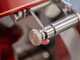 BERKEL B2 rot - Aufschnittmaschine mit Schwungrad mit Sockel - Messer 265 mm aus verchromtem Stahl