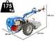 EuroMech BLITZ 120 &ndash; Benzin-Einachsschlepper &ndash;  Honda GX390 - 13 PS