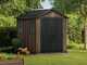Keter Signature Walnut 757/775 - Ger&auml;tehaus - Mit Fenstern - 230 x 223 x 246 cm