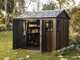 Keter Signature Walnut 759/975 - Ger&auml;tehaus - Mit Fenstern - 230 x 287 x 246 cm