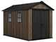 Keter Signature Walnut 7511/1175 &ndash; Ger&auml;tehaus &ndash; Mit Fenstern &ndash; 230 x 350 x 246 cm