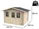Alce Cortona Express 296x249 &ndash; Ger&auml;tehaus aus Holz &ndash; Mit Fenstern und Doppelfl&uuml;gelt&uuml;r &ndash; 296x249x220 cm