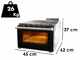 Macte Ovens Nettuno ADVANCED Nero &ndash; Elektro-Pizzaofen &ndash; 2975 W
