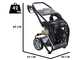 Lavor Thermic 9.1L - Benzin-Hochdruckreiniger 220 bar - 780 L/Std - Loncin Benzinmotor 8 PS