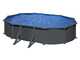 Gre Anthracite Oval 610 x 375 x 132 cm &ndash; Stahlwandpool