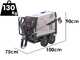 Idromatic Eco 120.11 &ndash; Profi- Hei&szlig;wasser 400V Hochdruckreiniger &ndash; 130 bar &ndash; 660 Liter/Std &ndash; Einphasig 230 V