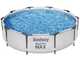 Bestway Steel Pro Max 56408DE - &Oslash;305x76 cm - Runder Pool + Pumpenfilter 16 W