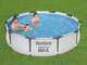 Bestway Steel Pro Max 56408DE - &Oslash;305x76 cm - Runder Pool + Pumpenfilter 16 W