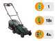 Bosch Rotak18V-34 - Akku-Rasenm&auml;her - 18V/4Ah - Schnittbreite 34 cm