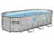 Bestway Steel Pro Max Splashview 56716DE - 549x274x122 cm - Frame Pool, oval, f&uuml;r 7-8 Personen