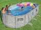 Bestway Steel Pro Max Splashview 56716DE - 549x274x122 cm - Frame Pool, oval, f&uuml;r 7-8 Personen