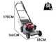 KAAZ LM 5360 HXAR PRO HS - Benzin-Rasenm&auml;her mit Radantrieb - Honda GXV 160 - Schnittbreite 53 cm - Mit Kardanwelle &ndash; Metallwalze