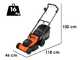 Black &amp; Decker BEMWP340-QS &ndash; Akku-Rasenm&auml;her &ndash; 1400 W &ndash; Schnittbreite 34 cm