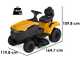 Stiga Tornado 398e &ndash; Rasentraktor mit 1 ePower Pro 56V/40Ah-Akku &ndash; Seitenauswurf und Mulchfunktion