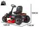 Snapper ERX96 &ndash; Akku-Rasentraktor 72 V/28 Ah &ndash; Seitenauswurf und Mulchfunktion