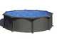 Gre Anthracite Rund &Oslash;460 x 120 cm &ndash; Aufstellpool aus Stahl
