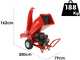 Attila ATS 1300 DLE &ndash; Benzin-H&auml;cksler &ndash; 420-ccm-Loncin-Motor mit Elektrostarter &ndash; Zwei Ausw&uuml;rfe