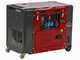 GeoTech Pro DGP8000SE-3 -Diesel-Stromerzeuger leise mit R&auml;dern mit AVR-Regelung 6 kW - Dauerleistung 5.5 kW 400V + ATS