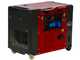 GeoTech Pro DGP8000SE - Diesel-Stromerzeuger leise mit R&auml;dern mit AVR-Regelung 6 kW - Dauerleistung 5.5 kW - 230V + ATS