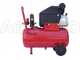 FINI AMICO 25 - Elektrischer tragbarer Kompressor mit Wagen - Motor 2PS - 25 Lt
