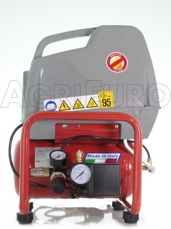FIAC AIR 6/F-201 &ndash; Tragbarer, &ouml;lfreier Einphasen-Elektroluftkompressor &ndash; 1,5-PS-Motor &ndash; 6 Liter